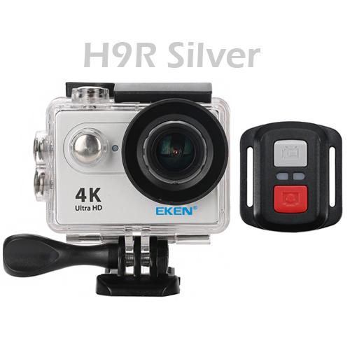 EKEN H9 / H9R Ultra HD 4K / 25fps Remote WiFi 2.0" LCD waterproof Helmet Cam underwater Sport Action camera H9R Silver - Option8