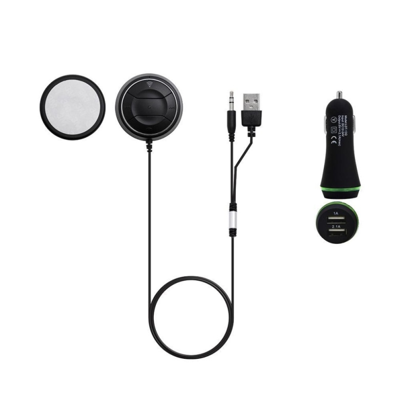 dmscs Mini NFC Bluetooth Audio Receiver Premium Bluetooth 4.0 Music Receiver 3.5mm Adapter Hands-free Car AUX Speaker Utility Car Kits and Car Speakerphones - intl Singapore