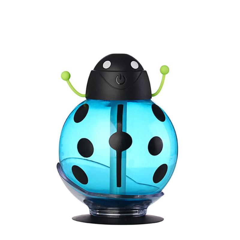Mini USB Humidifier Beetle Night Light Home Office Air Diffuser (Blue) - intl Singapore