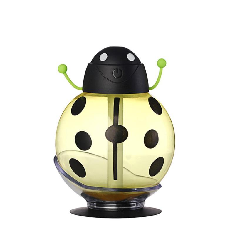 Mini USB Humidifier Beetle Night Light Home Office Air Diffuser (Yellow) - intl Singapore