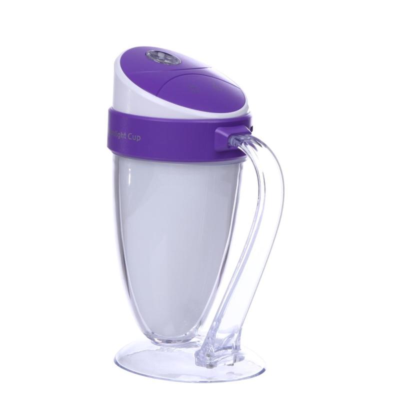Moonlight Cup Water Cup Humidifier Colorful Car Home Humidifier(Purple) - intl Singapore
