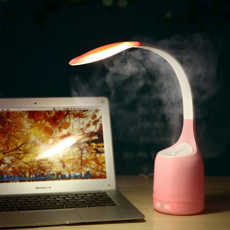 nonvoful Multifunction Humidifier Air Purifier USB Rechargeable Bedroom Energy Saving Night Light LED Eye Care Desk Lamp - intl Singapore