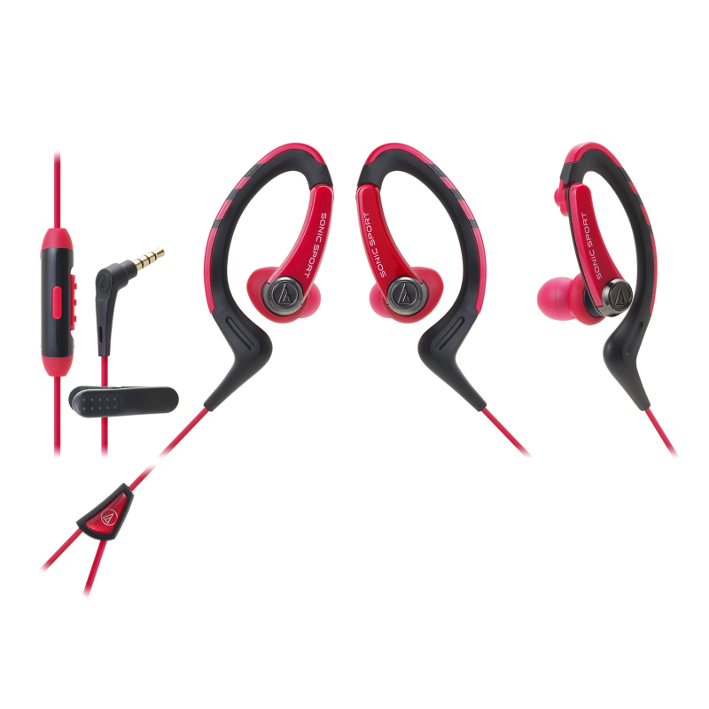 Audio-Technica ATH-SPORT1iS In-Ear Headphones Red Singapore