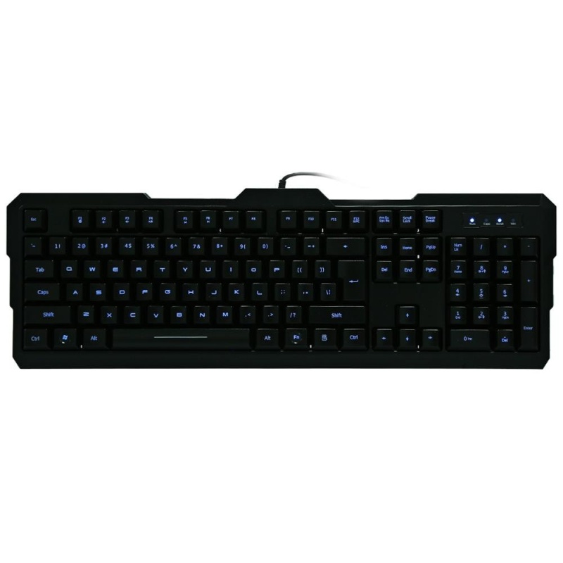AULA Dragon Tooth II Wired USB Gaming Keyboard 104 Keys with 3 LED Backlight (Black) - intl Singapore