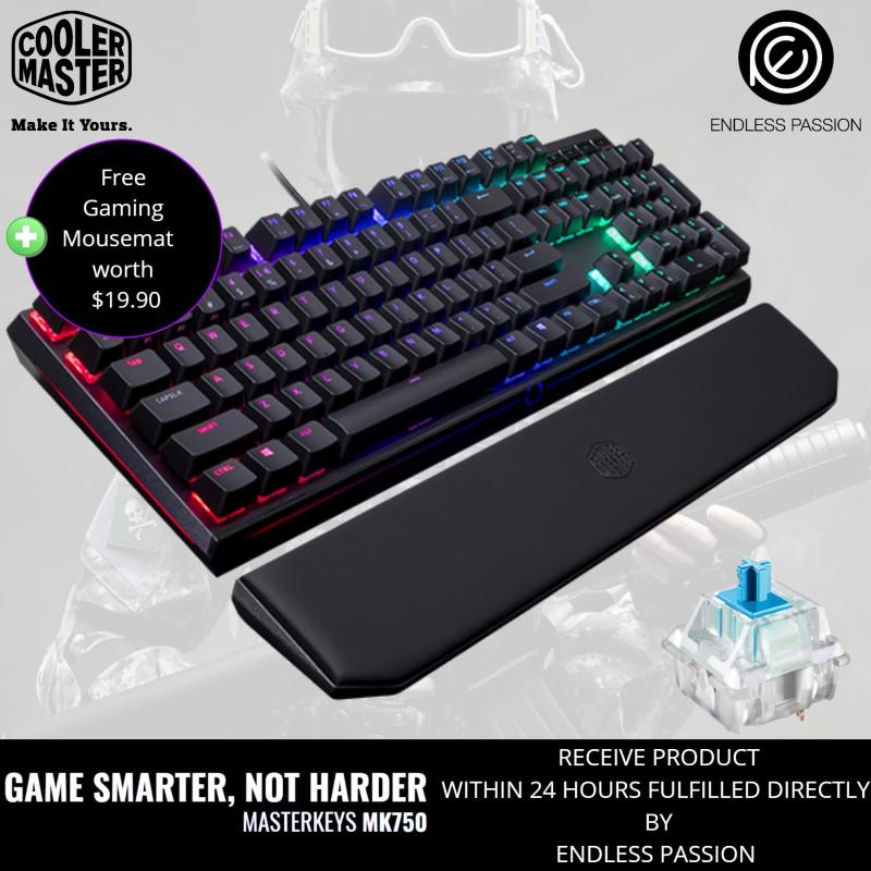 Cooler Master MasterKeys MK750 RGB LED Mechanical Gaming Keyboard (MX Cherry Brown/Blue/Red) Singapore