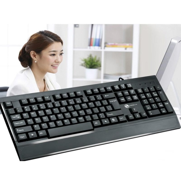 Desktop PC Typing Office Game Mute Home Wired Keyboard Laptop External - intl Singapore