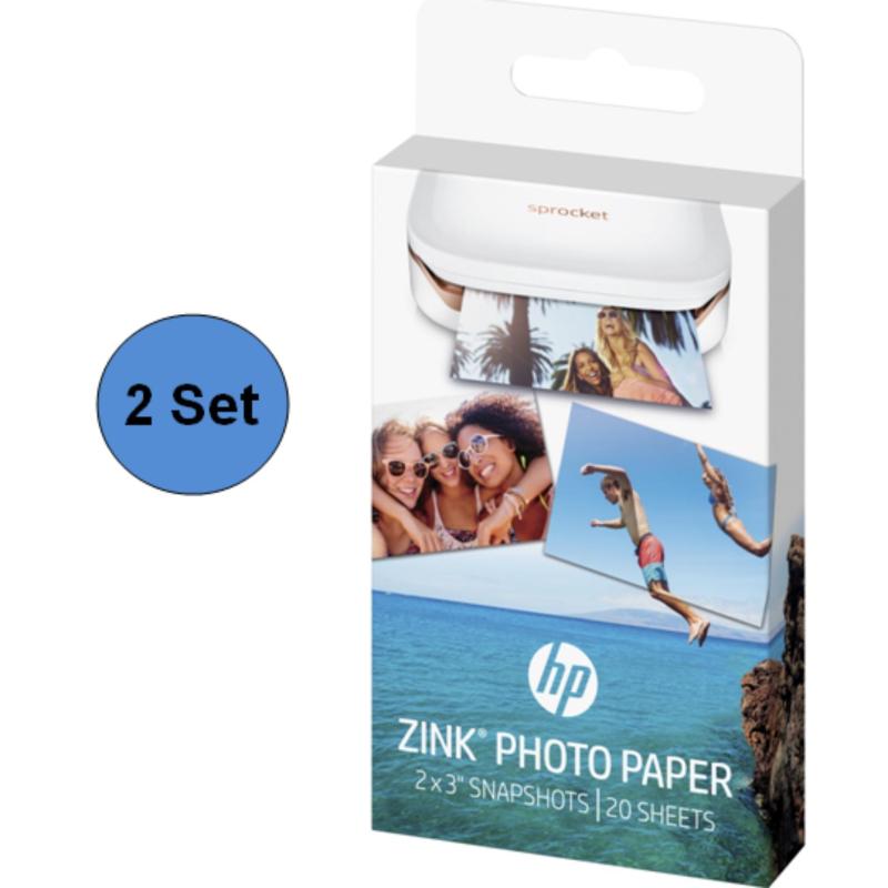 HP SPROCKET ZINK Sticky-backed 2 x 3 Photo Paper (2 sets = 40 Sheets) Singapore