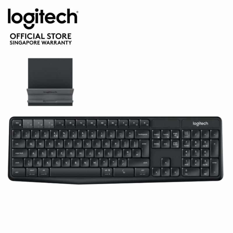 Logitech K375s Multi-Device Full Size Wireless and Bluetooth Keyboard and Stand Combo (iOS, Android, OSX, iPhone) Singapore