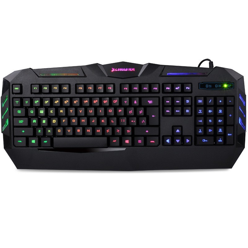 Mechanical Feel Game Backlit Wired Keyboard - intl Singapore