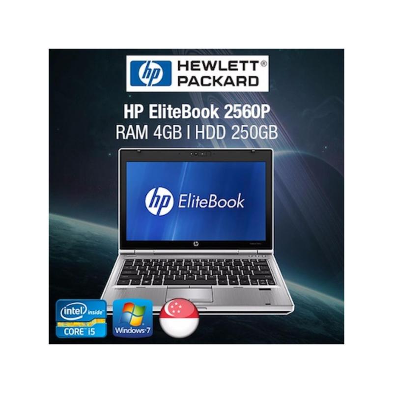 Refurbished HP EliteBook 2560p 12.5in Laptop - i5 / 4GB RAM / 250GB HDD / Eng KB / W7 / 1mth Warranty