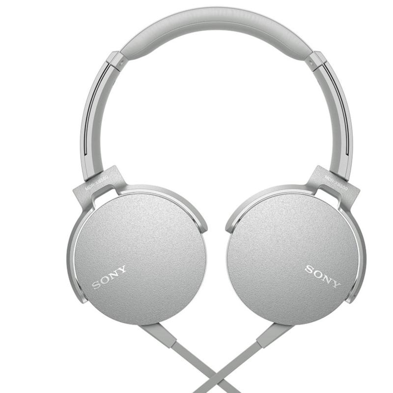Sony Singapore MDR-XB550AP Extra Bass Headphone (White) Singapore
