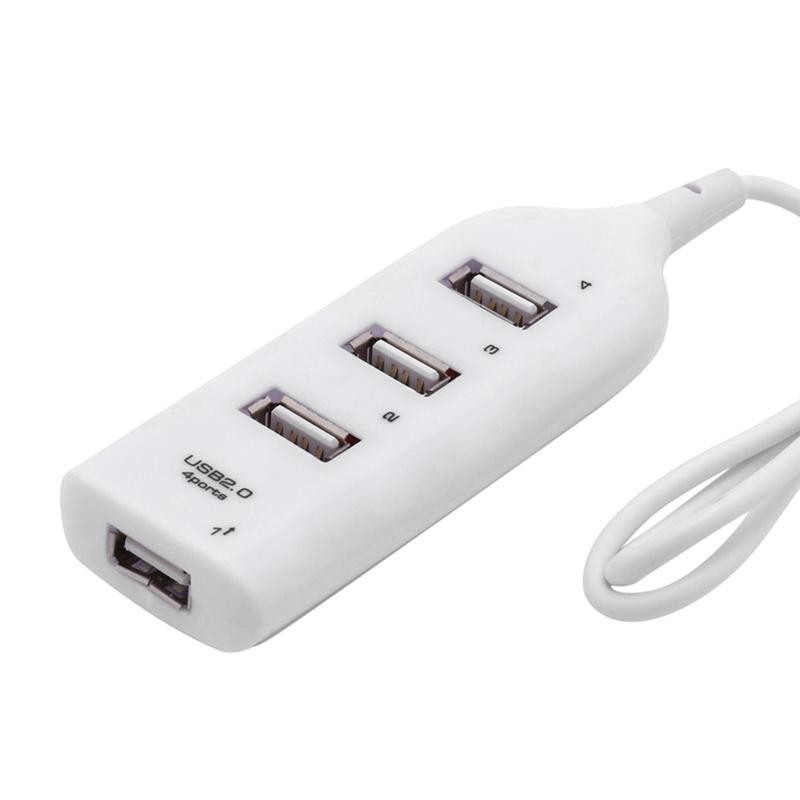 USB 2.0 4 Port Multi Hub Splitter External Extension Adapters For PC Laptop - intl