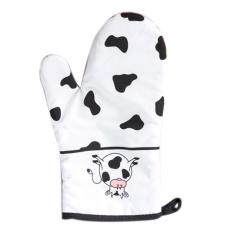 ... 360DSC 2 Pcs Set Dairy Cow Heat Resistant Cotton Glove and Insulation Pot Holder for Microwave