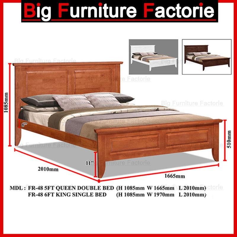 BFF-48-WB Solid Wooden Bed