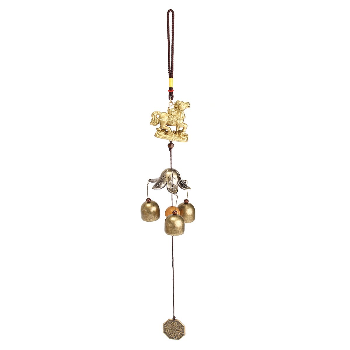 Horse Wind Chime Rocketshotz Chinese 3 Bells Lucky Feng Shui Hanging Wind Chime Yard Garden