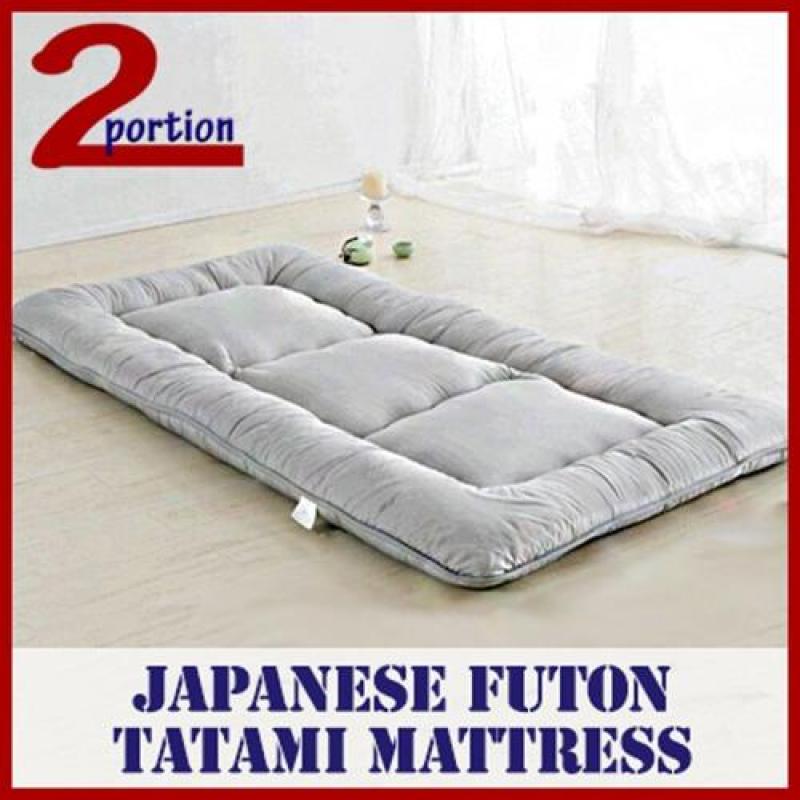 Futon Mattress - Queen - Grey