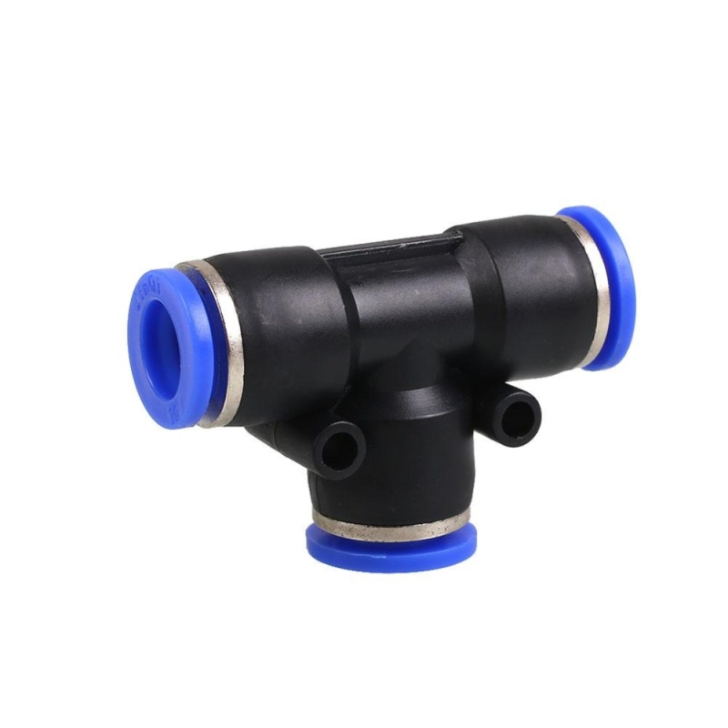 Pneumatic Equal Tee T Union Fittings Connector for Air/Water Hose Tube - intl