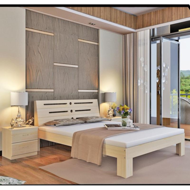 Solid Queen Size Wooden Bed Frame