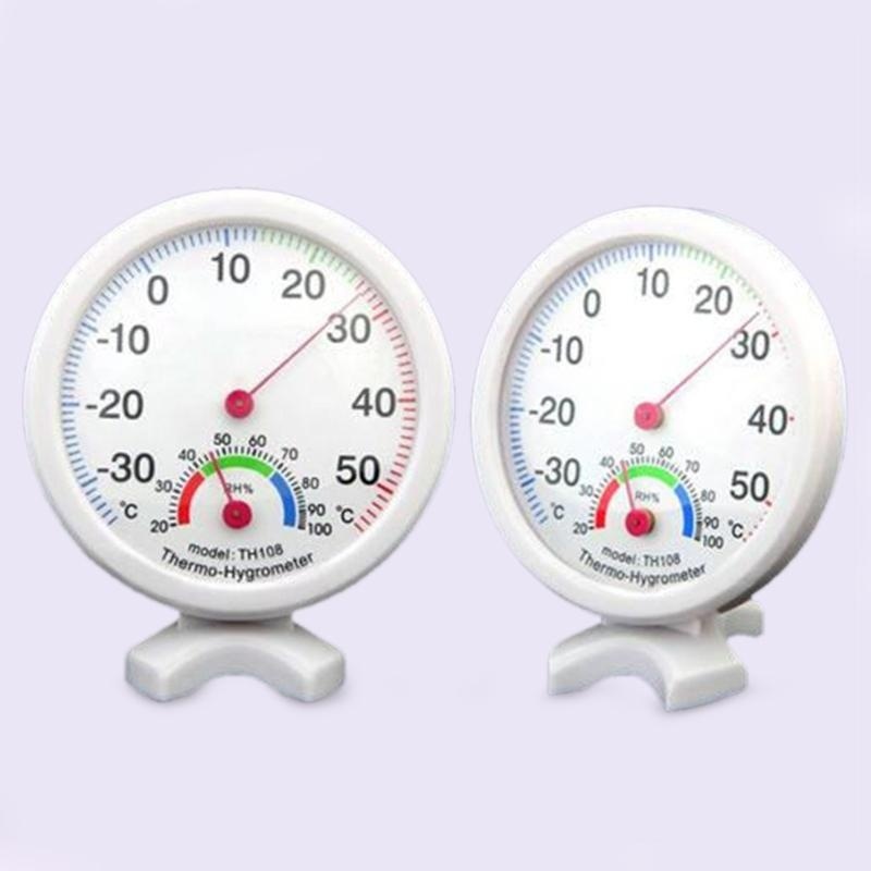 Round Large Dial Outdoor Hygrometer Humidity Thermometer Temperature Meter - intl