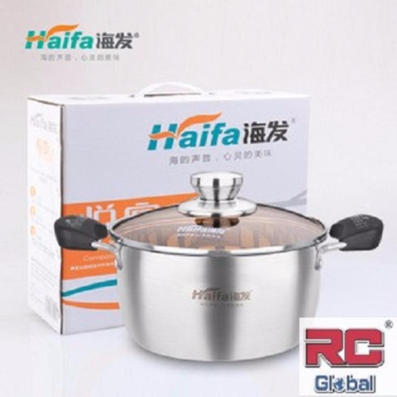 RC-Global Stainless Steel Pot  / Cooking pot / soup steamer / Steamboat Pot / induction wok ( 22 cm ) 特级不锈钢汤锅 Singapore