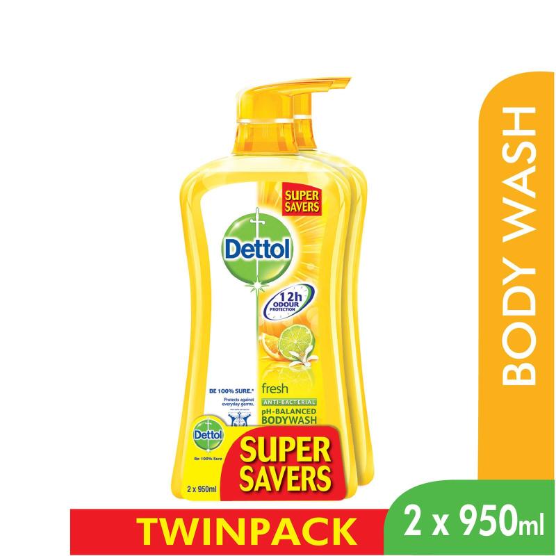 Buy Dettol Body Wash Fresh P&P 950Ml x 2 Singapore