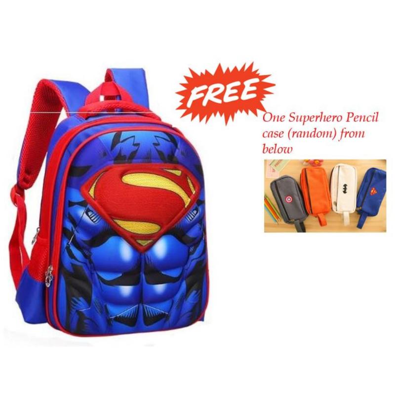 PreSchool Kindergarten Superhero 3D Backpack School Bag