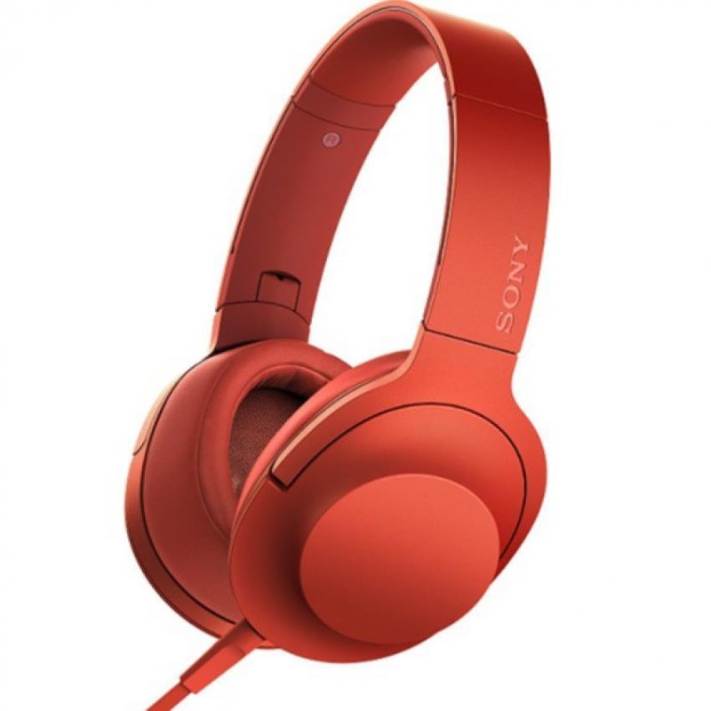 SONY MDR-100AAP Headphones Hi-Res h.ear on 40mm Mic Red Singapore