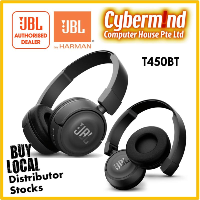 JBL T450BT On-Ear Headphones (Black) (Local Distributor Stocks / Brought to you by Cybermind 20years in Singapore!) Singapore