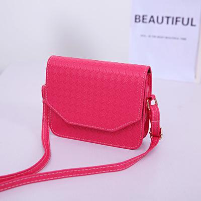 Tas Wanita Pola Tenun Tas Modis Minimalis Tas Bahu dengan Satu Tali Tas Selempang Clutch In