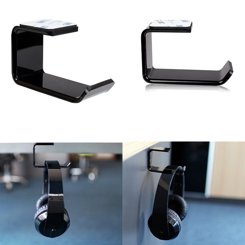 Durable Headphone Headset Holder Hanger Earphone WallDesk Display Stand Bracket Hanger Headphone Accessories (6)