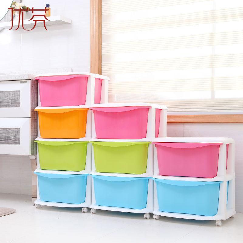 Plastic multilayer childrens toy organizer organizing box