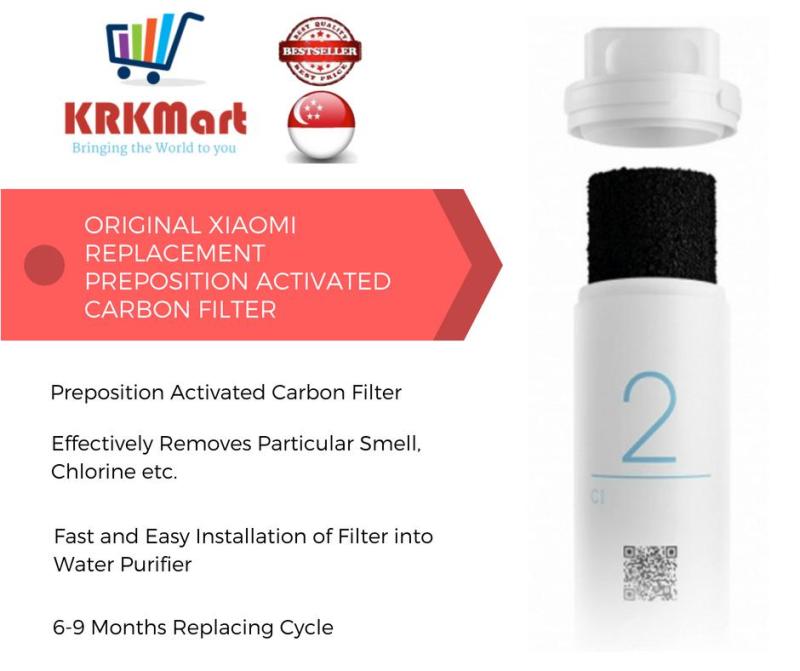 Original Xiaomi Mi Water Purifier Replacement Preposition Activated Carbon Filter Smartphone Remote Singapore