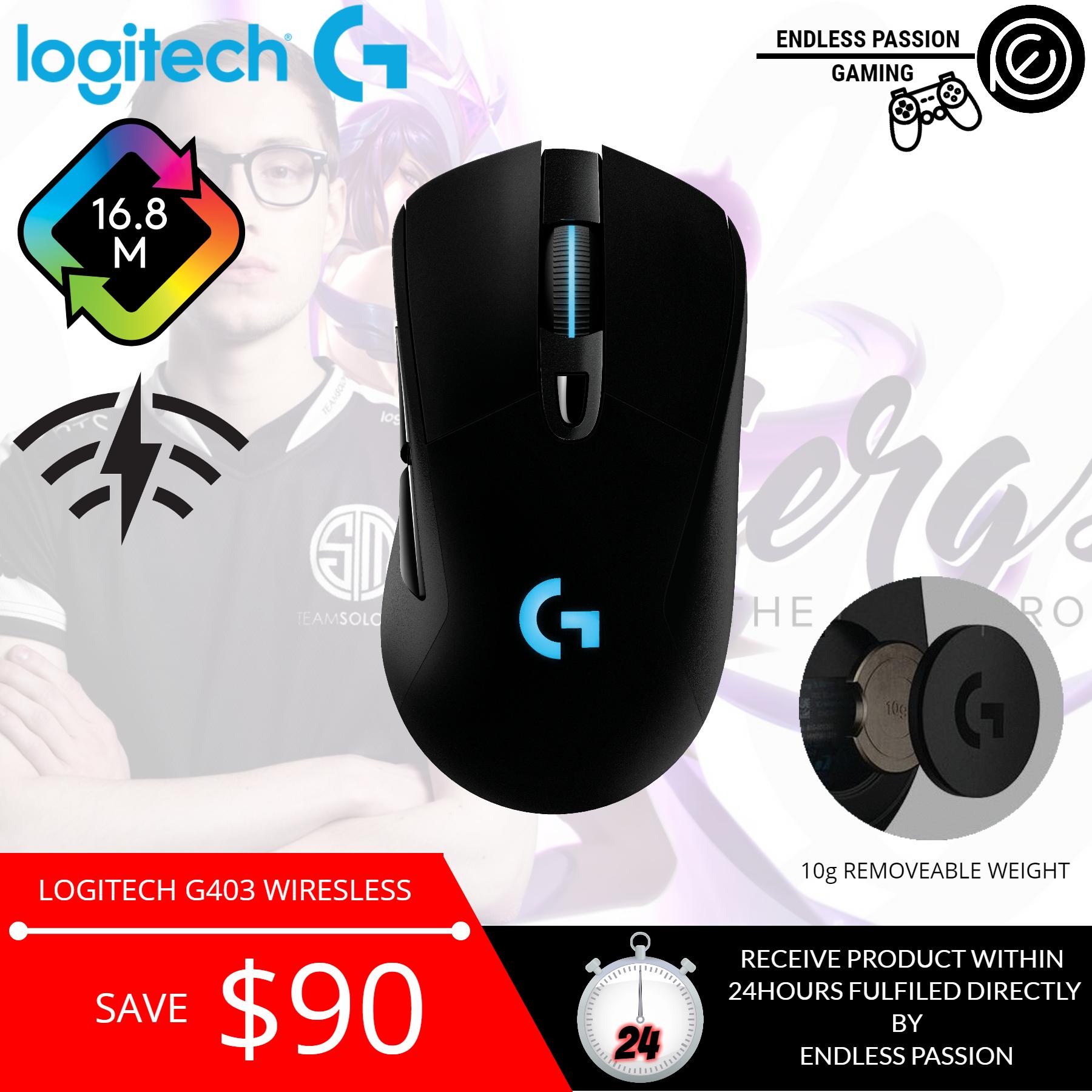 Logitech G403 Wireless Gaming Mouse with High Performance Gaming Sensor