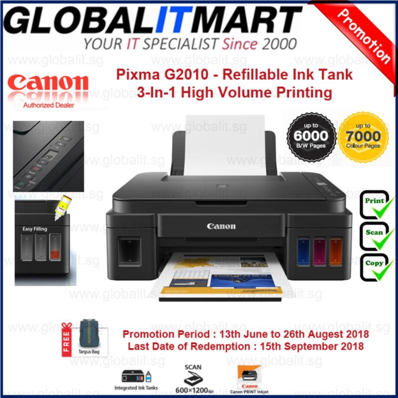 Canon Pixma G2010 NEW! Refillable Ink Tank 3-In-1 High Volume Printing (Mac OS is not supported) Singapore