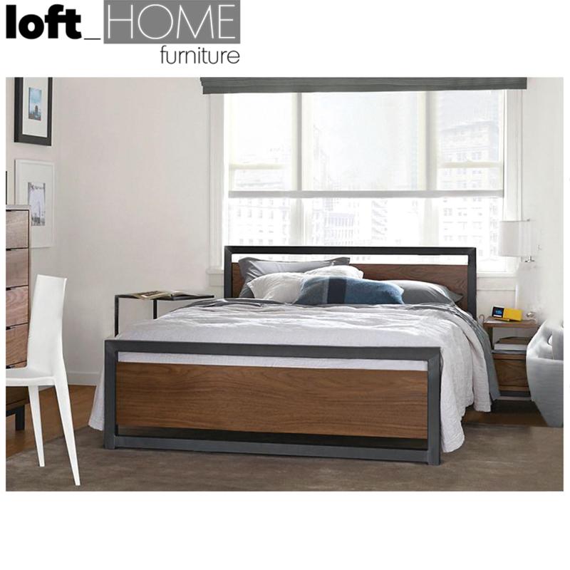 Loft Iron solid wood Bed Frame - Classic