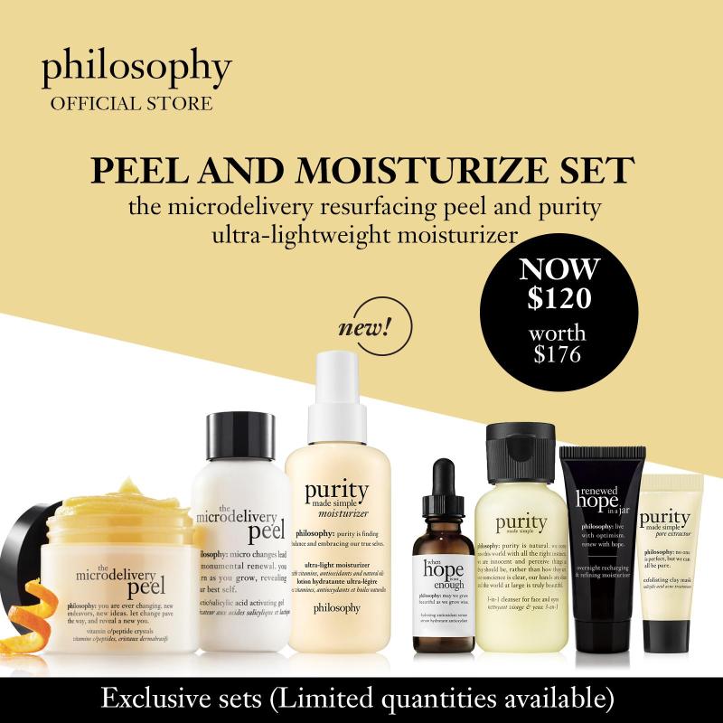 Buy Philosophy Peel and Moisturize Set (worth $176) Singapore