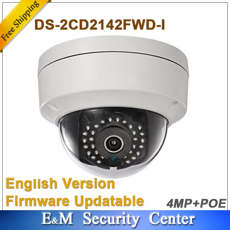 Versi Bahasa Inggris Asli 4MP DS-2CD2142FWD-I Mengganti DS-2CD2132-I CCTV IP WDR Kubah Tetap Kamera Jaringan (6 Mm)-Intl