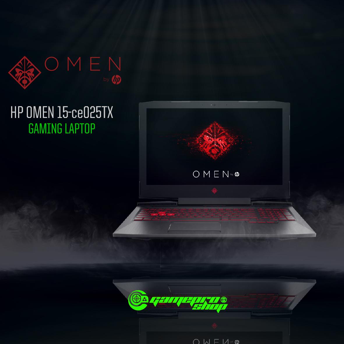 OMEN by HP Laptop 15-ce025TX (i7-7700HQ,128GB PCIe, GTX1050Ti 4GB) Gaming Laptop *NDP PROMO*