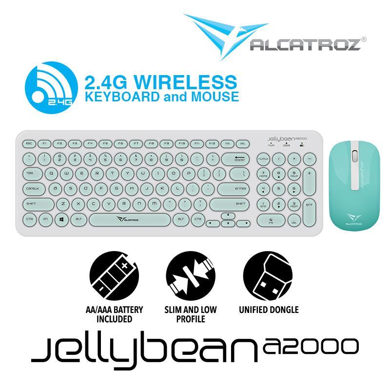Alcatroz 2.4G Wireless Keyboard and Mouse combo JellyBean A2000 Singapore
