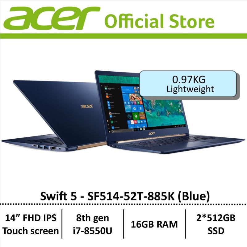 Acer Swift 5 SF514-52T-885K(Blue) Thin & Light Laptop - Free Gift with purchase