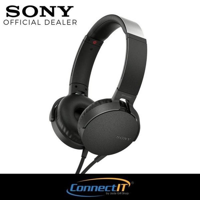 Sony Extra Bass MDR-XB550AP (Black) On-Ear Headphones (Local Warranty) Singapore