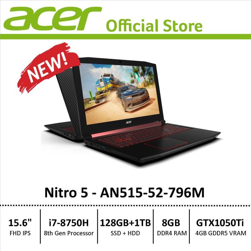 Acer Nitro 5 (AN515-52-796M) Gaming Laptop - 8th Generation i7 Processor with GTX 1050Ti Graphics