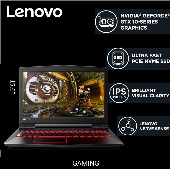 Lenovo LEGION Y520 15.6 FHD IPS AG(SLIM) / i7-7700HQ Black 2 Year Local Warranty