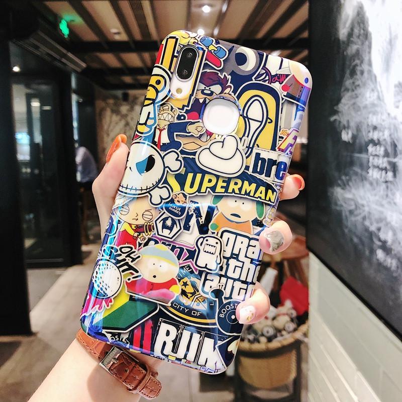 VivoX21 Casing HP X23vivoy97/71/83 Trendi Pria y85nex kepribadian vivoX21S set y83y81S kreatif y97y71 blu-ray Z1Z3vivoZ1/3 vivonex gaya Barat i