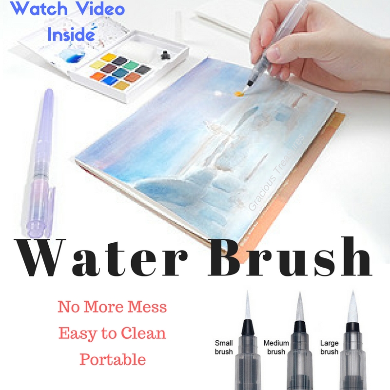 how to clean water brush