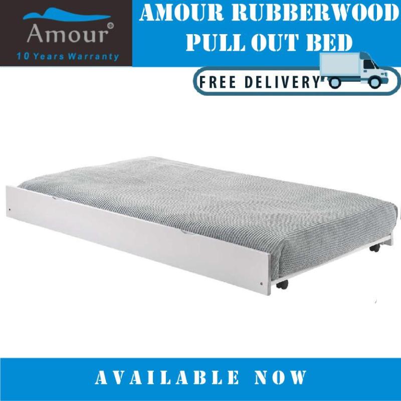 AMOUR BRAND SINGLE SIZE PULL OUT BED/ TRUNDLE BED / GUEST BED (FREE DELIVERY)