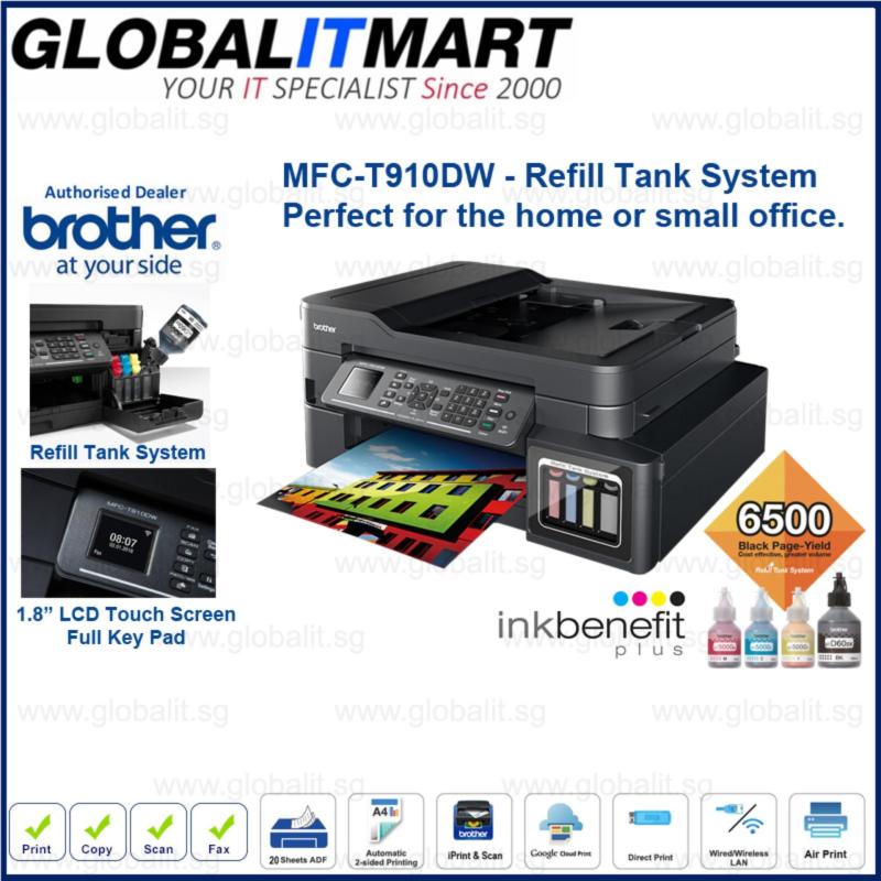 Brother MFC-T910DW Refill Tank System – Wifi, Mobile-Print, ADF, Fax, 2-Sided Printing Singapore