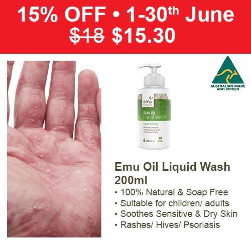 Buy Emu Tracks Emu Oil Liquid Hand & Body Wash 200ml Singapore