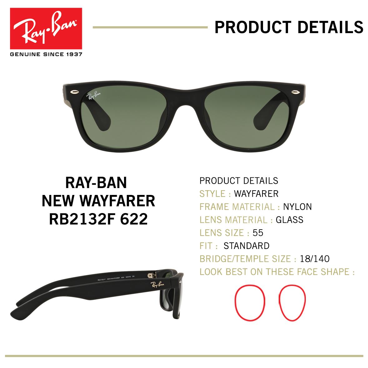 Ray Ban New Wayfarer Size Chart