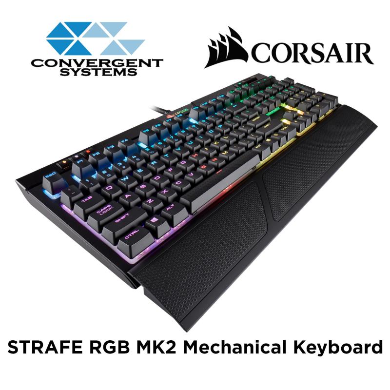 Corsair STRAFE RGB MK.2 Mechanical Gaming Keyboard - Cherry MX Red RGB Singapore